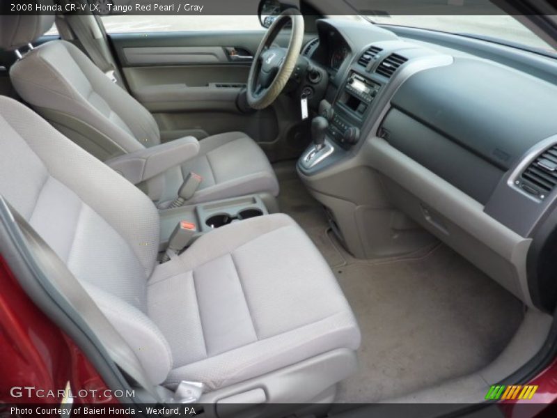 Tango Red Pearl / Gray 2008 Honda CR-V LX