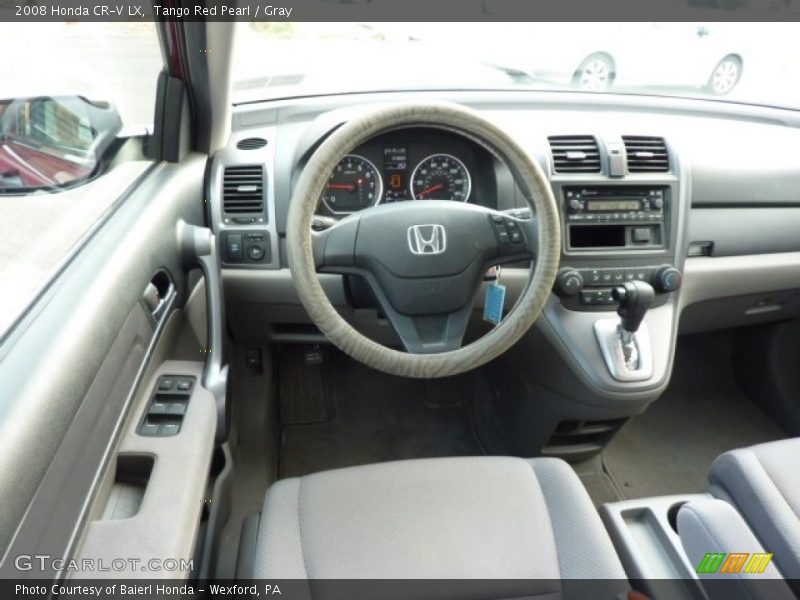 Tango Red Pearl / Gray 2008 Honda CR-V LX
