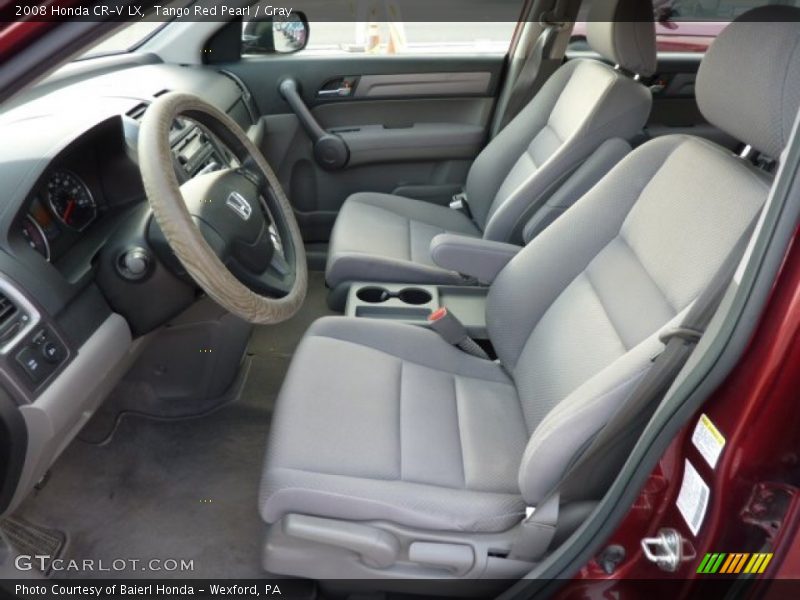 Tango Red Pearl / Gray 2008 Honda CR-V LX
