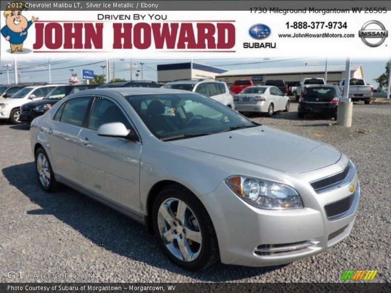 Silver Ice Metallic / Ebony 2012 Chevrolet Malibu LT