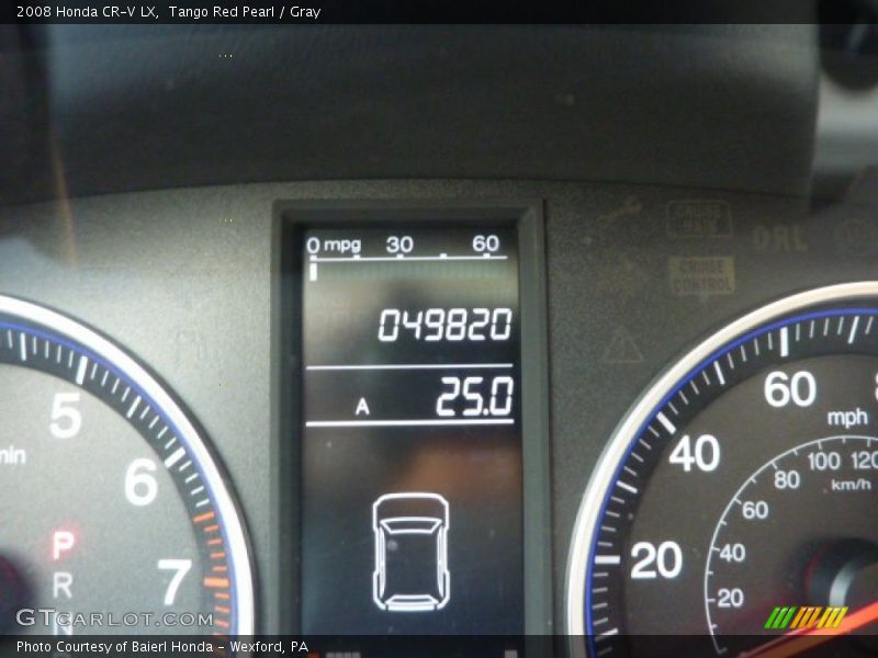 Tango Red Pearl / Gray 2008 Honda CR-V LX