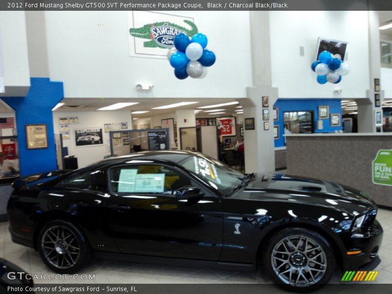 Black / Charcoal Black/Black 2012 Ford Mustang Shelby GT500 SVT Performance Package Coupe