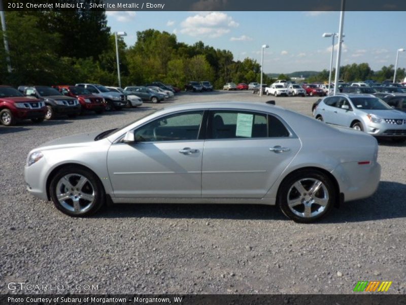 Silver Ice Metallic / Ebony 2012 Chevrolet Malibu LT