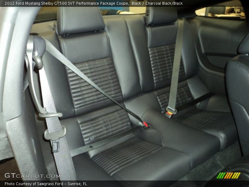 Rear Seat of 2012 Mustang Shelby GT500 SVT Performance Package Coupe