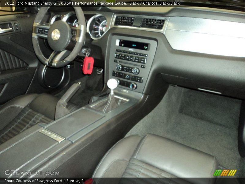 Dashboard of 2012 Mustang Shelby GT500 SVT Performance Package Coupe