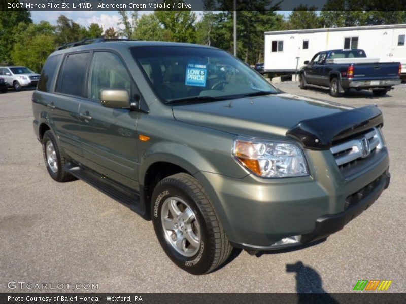 Aberdeen Green Metallic / Olive 2007 Honda Pilot EX-L 4WD