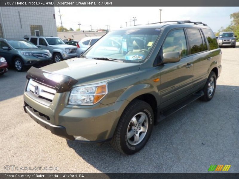 Aberdeen Green Metallic / Olive 2007 Honda Pilot EX-L 4WD