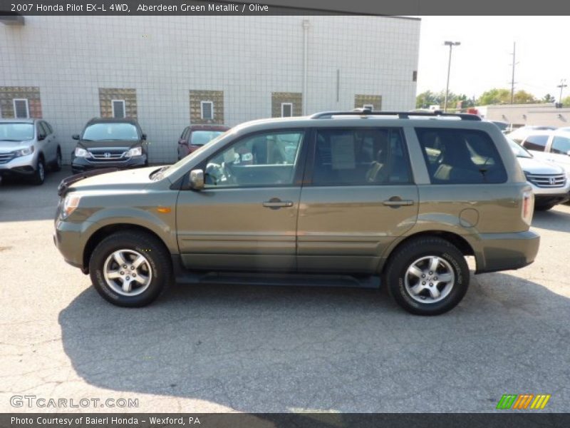 Aberdeen Green Metallic / Olive 2007 Honda Pilot EX-L 4WD
