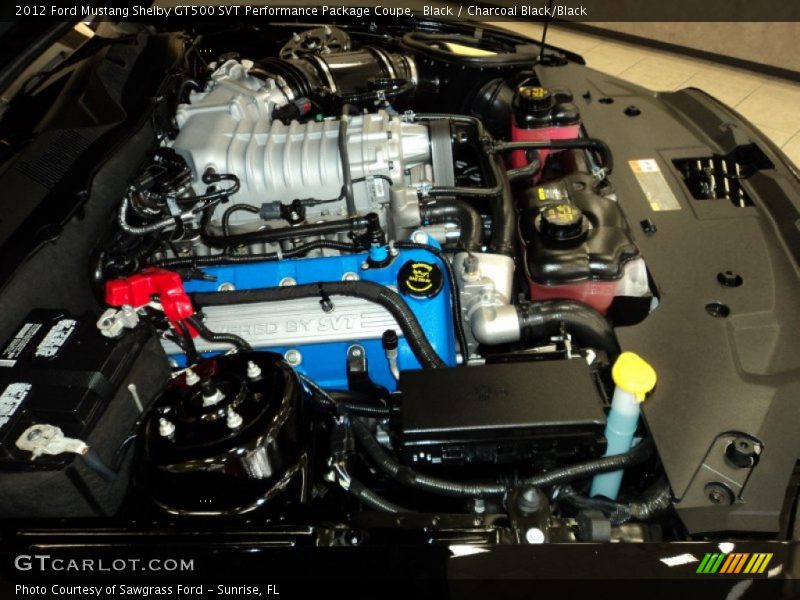  2012 Mustang Shelby GT500 SVT Performance Package Coupe Engine - 5.4 Liter Supercharged DOHC 32-Valve Ti-VCT V8
