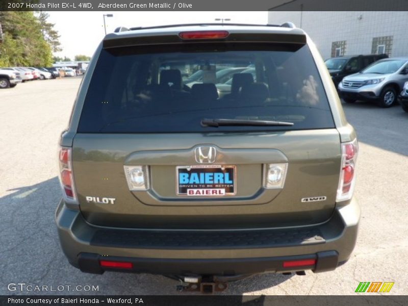Aberdeen Green Metallic / Olive 2007 Honda Pilot EX-L 4WD