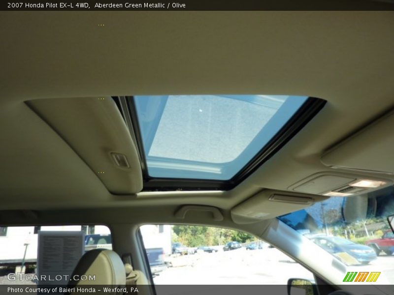 Aberdeen Green Metallic / Olive 2007 Honda Pilot EX-L 4WD