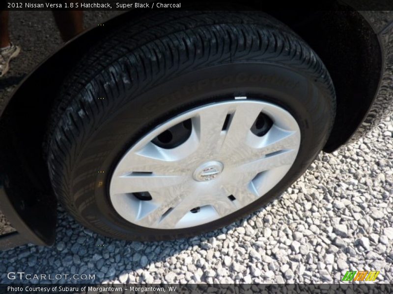 Super Black / Charcoal 2012 Nissan Versa 1.8 S Hatchback