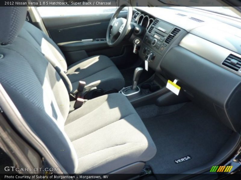 Super Black / Charcoal 2012 Nissan Versa 1.8 S Hatchback