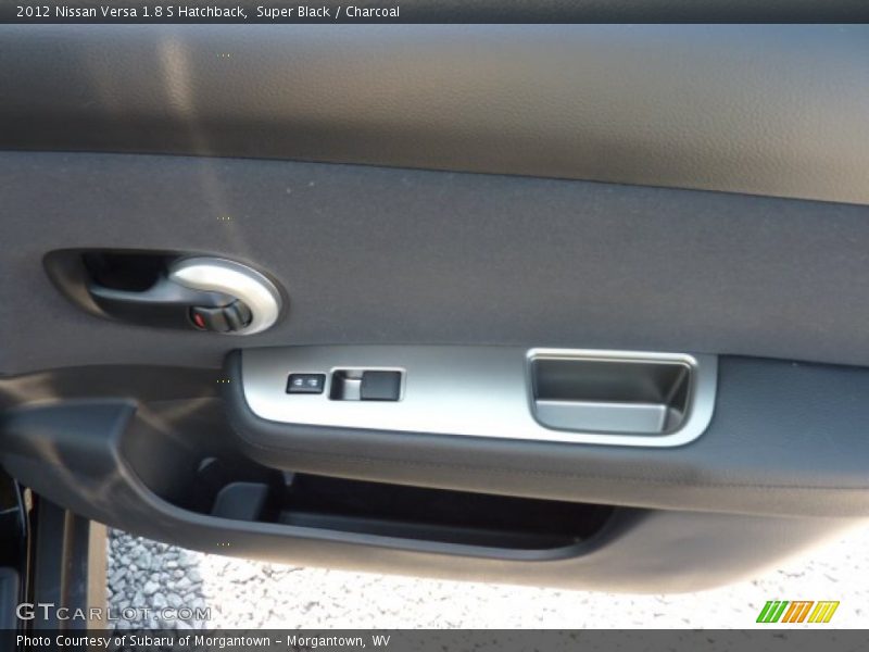 Super Black / Charcoal 2012 Nissan Versa 1.8 S Hatchback