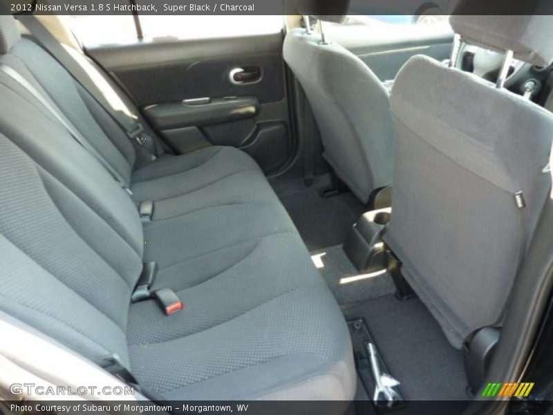 Super Black / Charcoal 2012 Nissan Versa 1.8 S Hatchback