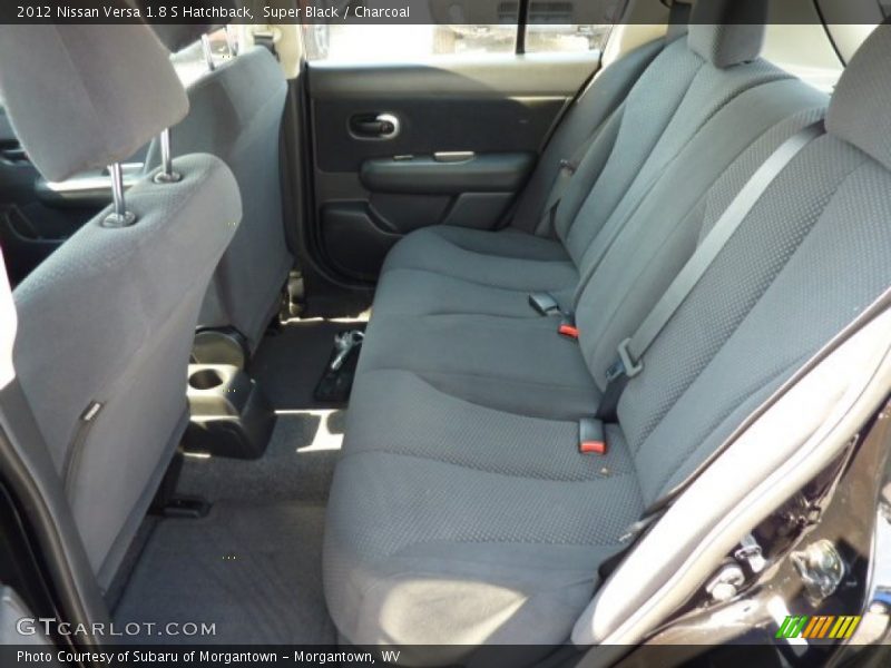 Super Black / Charcoal 2012 Nissan Versa 1.8 S Hatchback