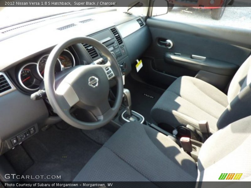 Super Black / Charcoal 2012 Nissan Versa 1.8 S Hatchback