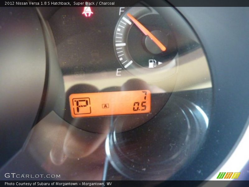 Super Black / Charcoal 2012 Nissan Versa 1.8 S Hatchback