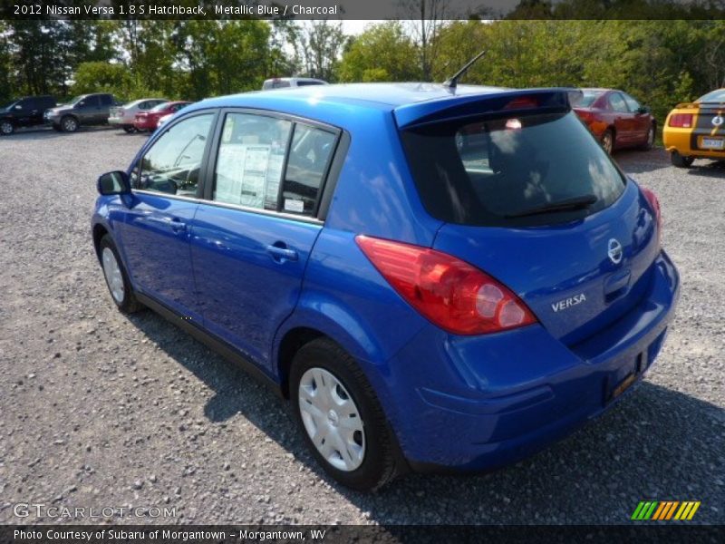 Metallic Blue / Charcoal 2012 Nissan Versa 1.8 S Hatchback
