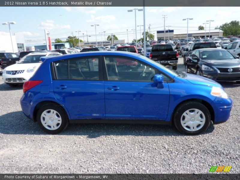 Metallic Blue / Charcoal 2012 Nissan Versa 1.8 S Hatchback