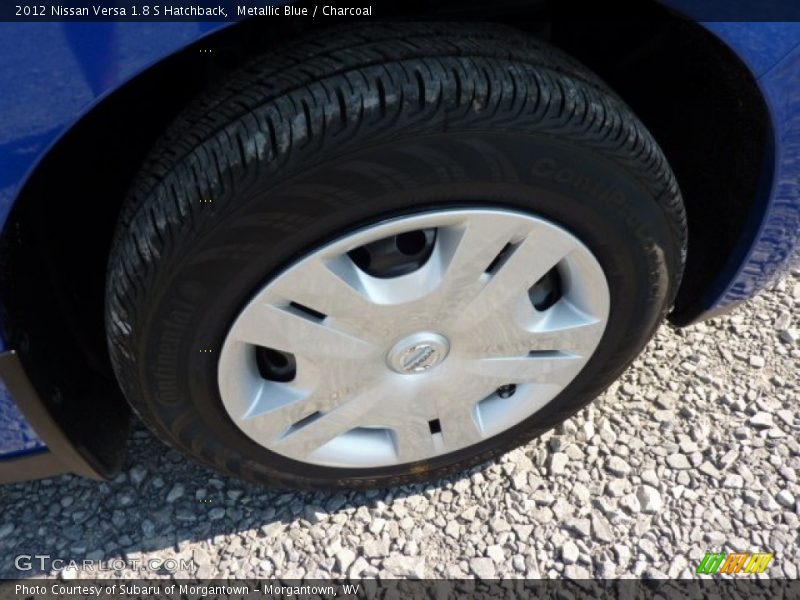 Metallic Blue / Charcoal 2012 Nissan Versa 1.8 S Hatchback
