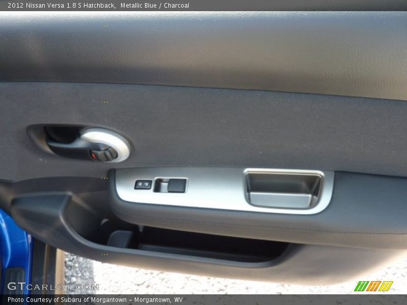 Metallic Blue / Charcoal 2012 Nissan Versa 1.8 S Hatchback