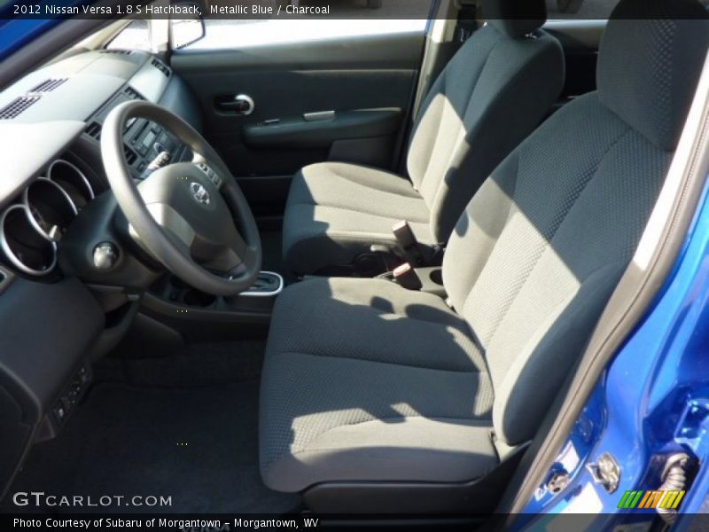 Metallic Blue / Charcoal 2012 Nissan Versa 1.8 S Hatchback