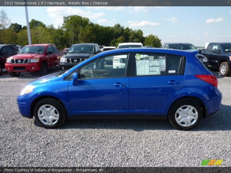 Metallic Blue / Charcoal 2012 Nissan Versa 1.8 S Hatchback
