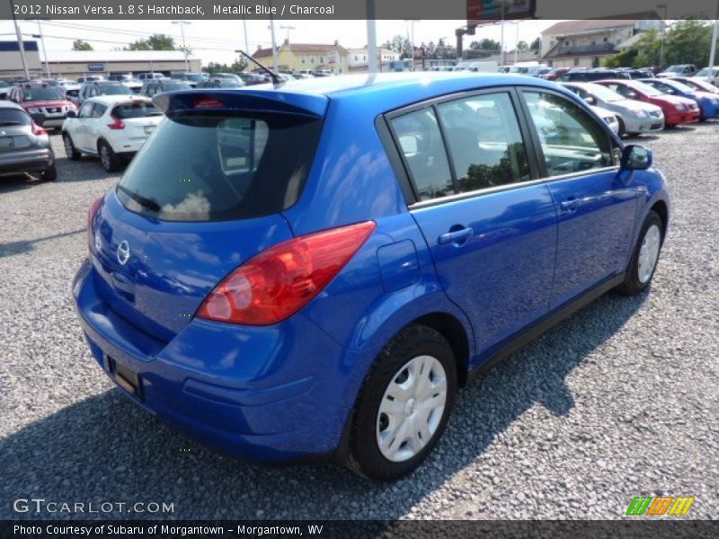 Metallic Blue / Charcoal 2012 Nissan Versa 1.8 S Hatchback