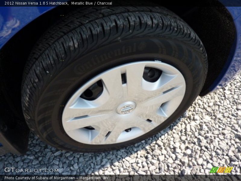 Metallic Blue / Charcoal 2012 Nissan Versa 1.8 S Hatchback