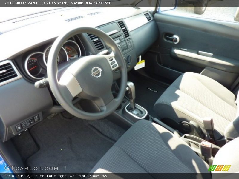 Metallic Blue / Charcoal 2012 Nissan Versa 1.8 S Hatchback