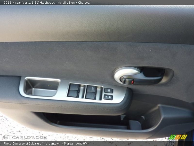 Metallic Blue / Charcoal 2012 Nissan Versa 1.8 S Hatchback