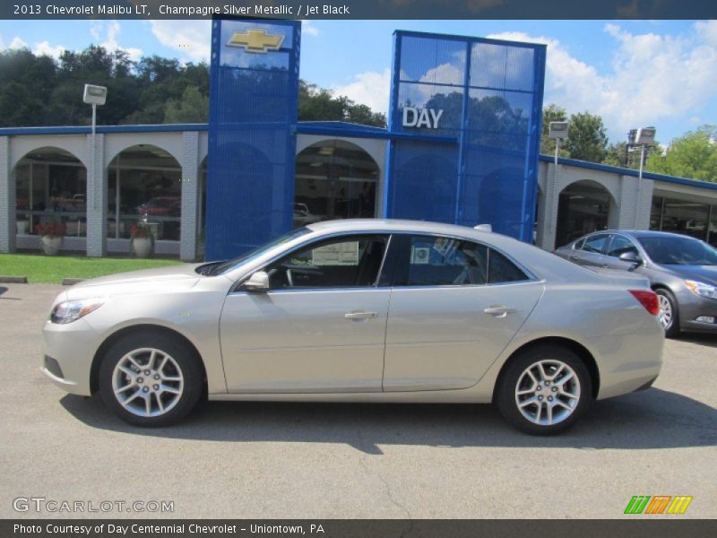 Champagne Silver Metallic / Jet Black 2013 Chevrolet Malibu LT