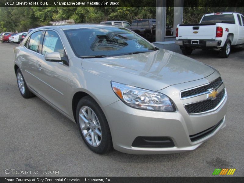 Champagne Silver Metallic / Jet Black 2013 Chevrolet Malibu LT