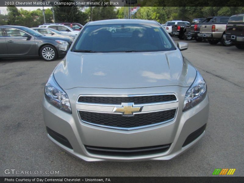 Champagne Silver Metallic / Jet Black 2013 Chevrolet Malibu LT