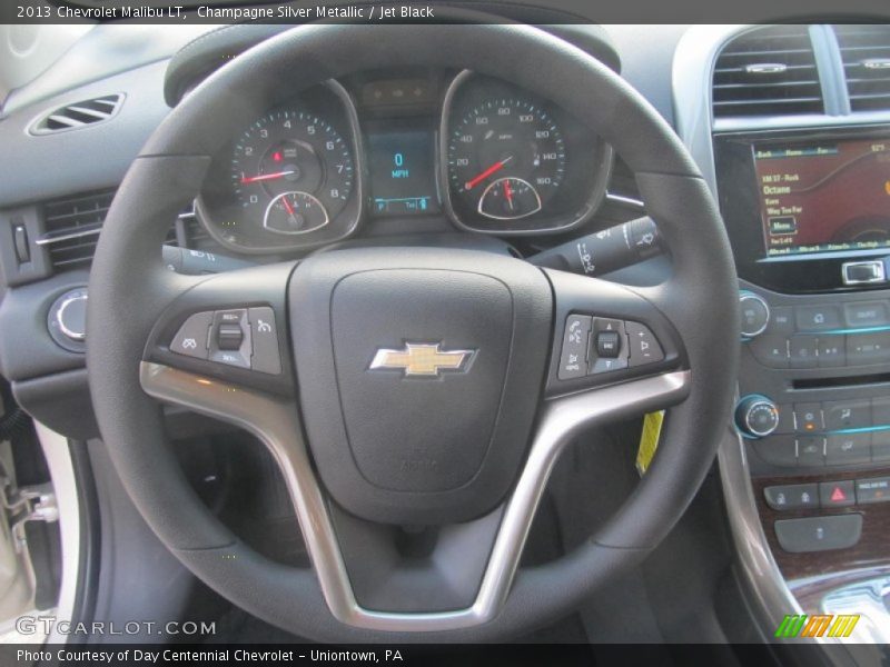 Champagne Silver Metallic / Jet Black 2013 Chevrolet Malibu LT