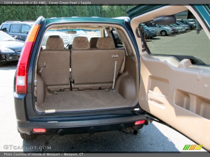 Clover Green Pearl / Saddle 2004 Honda CR-V EX 4WD