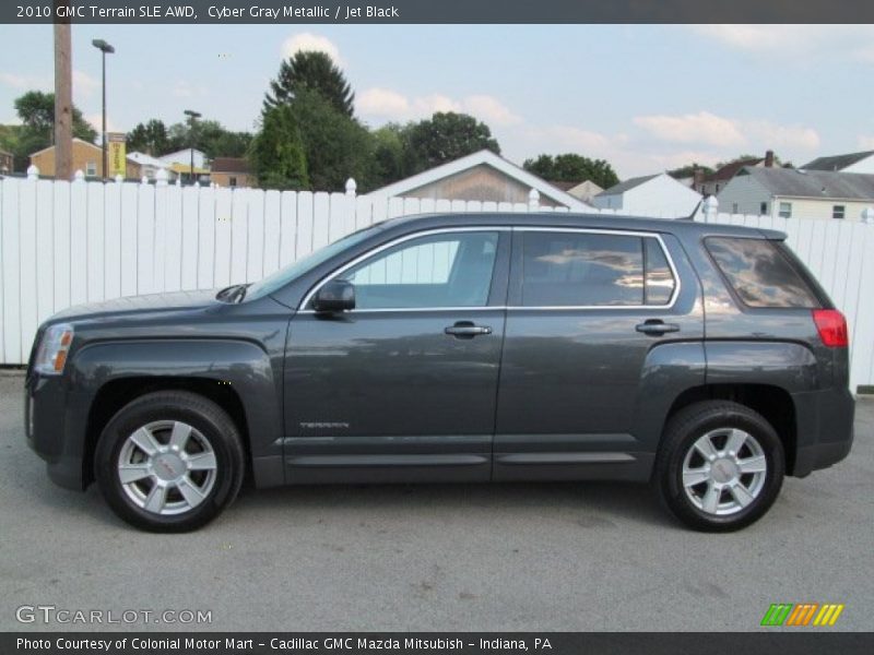 Cyber Gray Metallic / Jet Black 2010 GMC Terrain SLE AWD