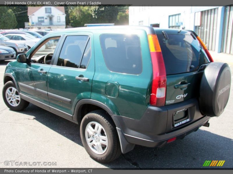 Clover Green Pearl / Saddle 2004 Honda CR-V EX 4WD