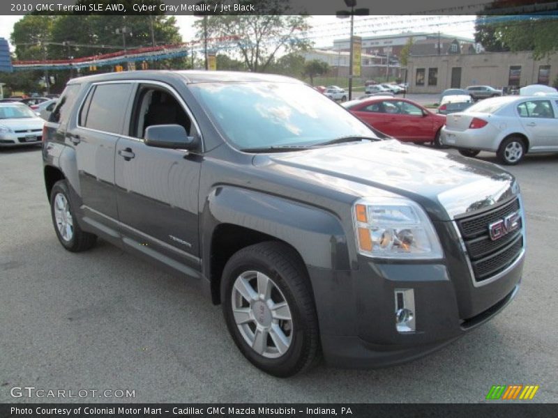 Cyber Gray Metallic / Jet Black 2010 GMC Terrain SLE AWD