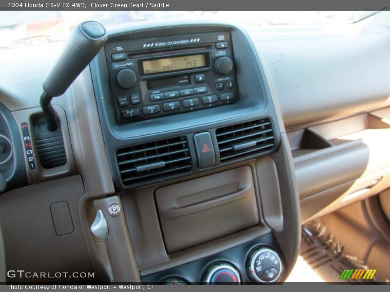 Clover Green Pearl / Saddle 2004 Honda CR-V EX 4WD