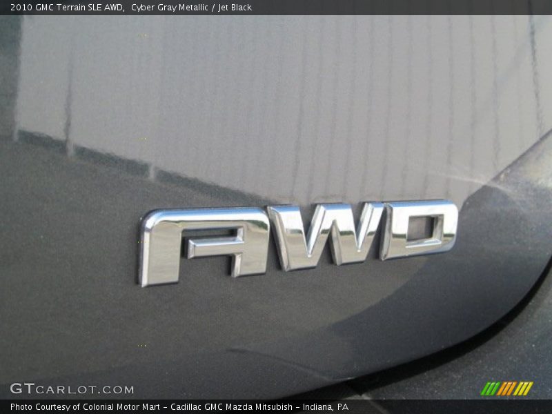 Cyber Gray Metallic / Jet Black 2010 GMC Terrain SLE AWD