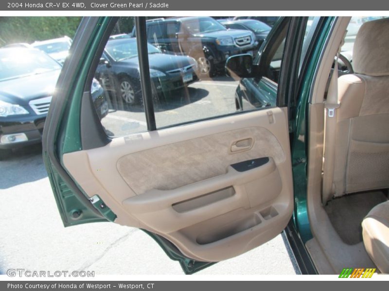 Clover Green Pearl / Saddle 2004 Honda CR-V EX 4WD
