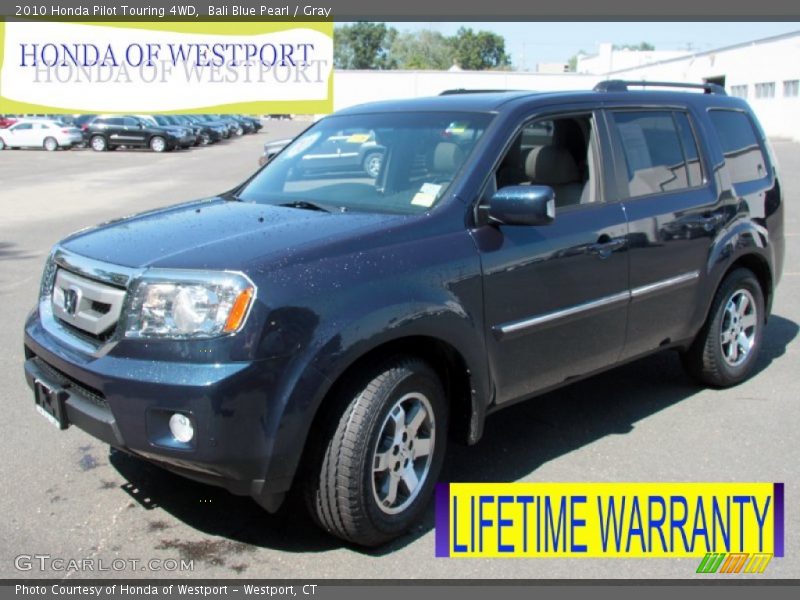 Bali Blue Pearl / Gray 2010 Honda Pilot Touring 4WD