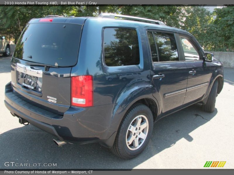 Bali Blue Pearl / Gray 2010 Honda Pilot Touring 4WD