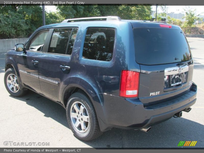 Bali Blue Pearl / Gray 2010 Honda Pilot Touring 4WD