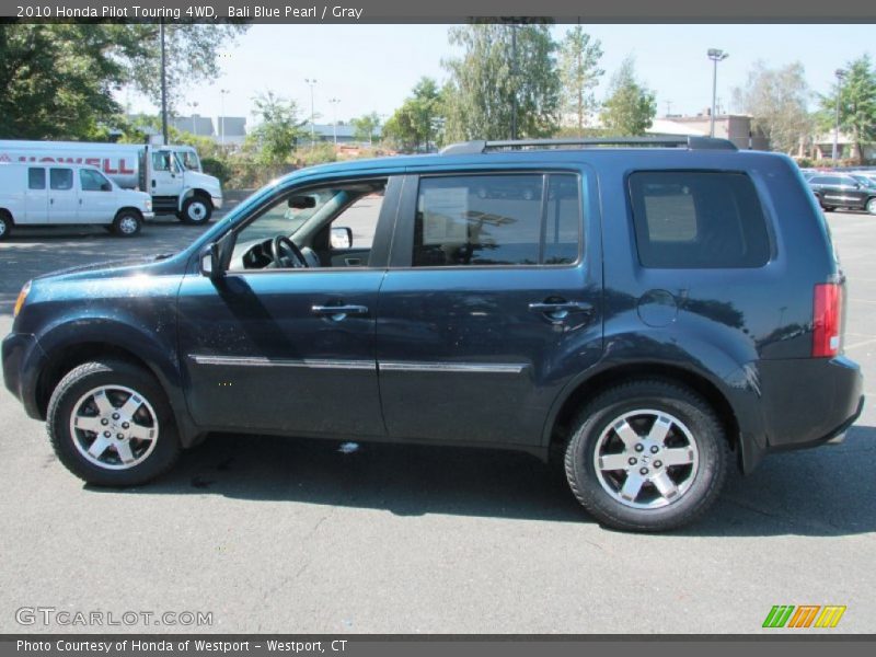 Bali Blue Pearl / Gray 2010 Honda Pilot Touring 4WD