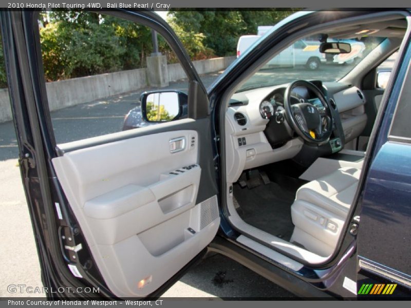 Bali Blue Pearl / Gray 2010 Honda Pilot Touring 4WD