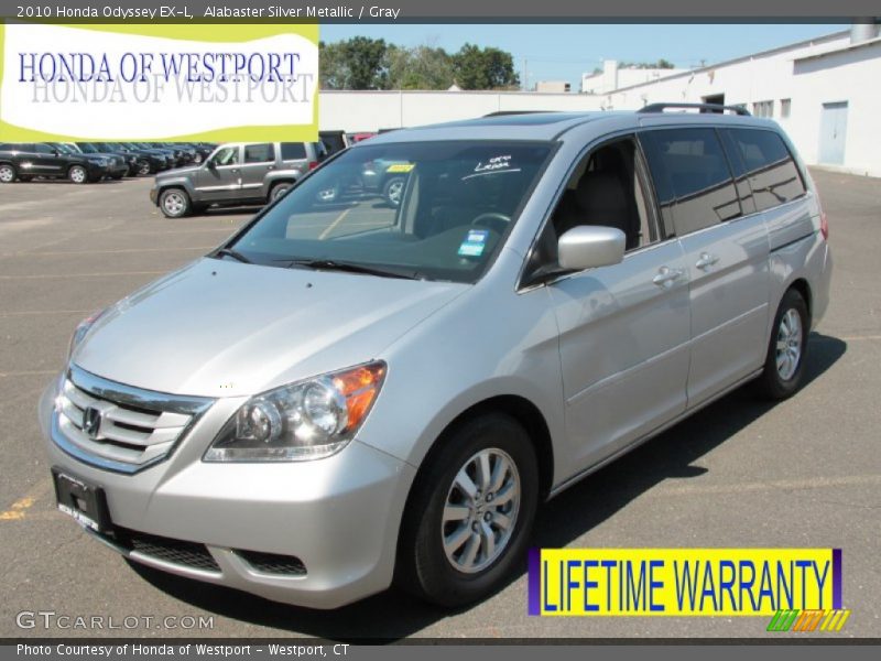 Alabaster Silver Metallic / Gray 2010 Honda Odyssey EX-L