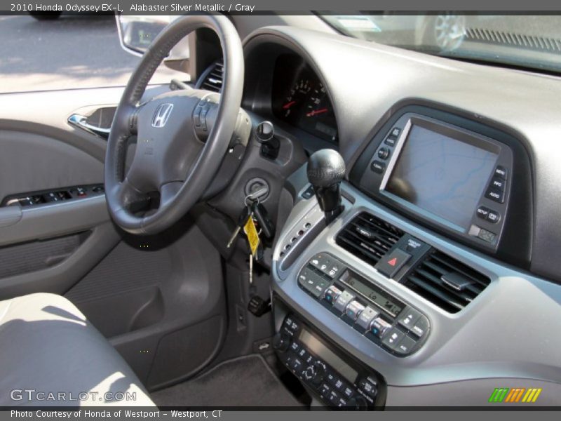 Alabaster Silver Metallic / Gray 2010 Honda Odyssey EX-L